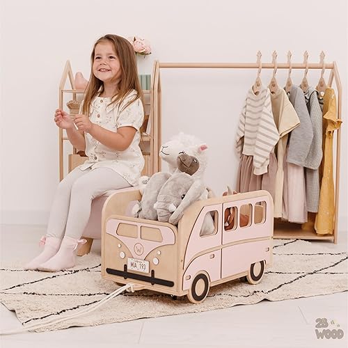 Miniatura 7 de Personalized Wood Toy Box for Girls - Wooden Toy Chest for Kids Nursery Organization - Toy Organizers And Storage Furniture for Playroom - Kids Room