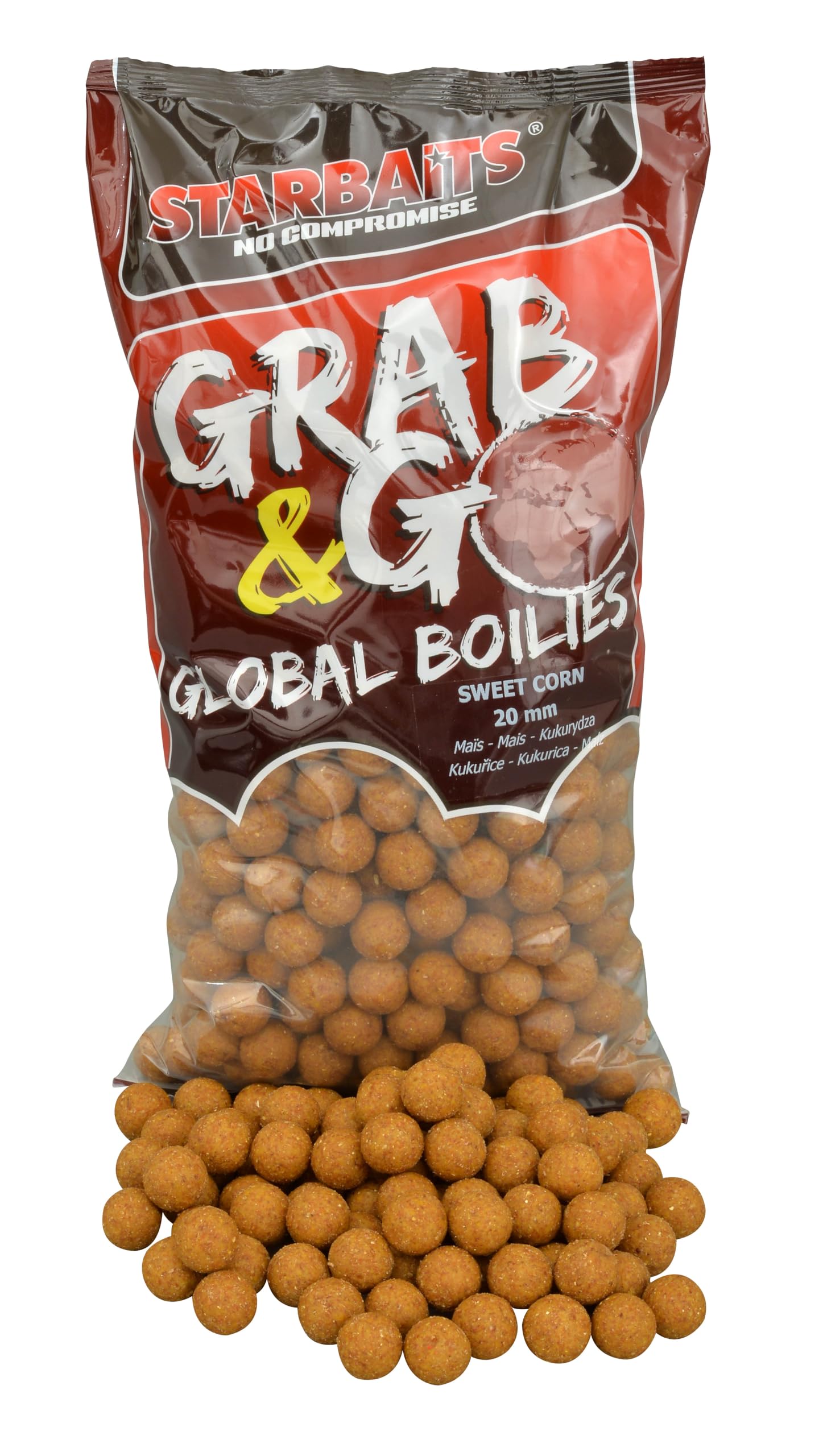 Bouillettes Grab and Go Global Boilies Sweet Corn - śr. 20 mm - 2,5 kg - 78684