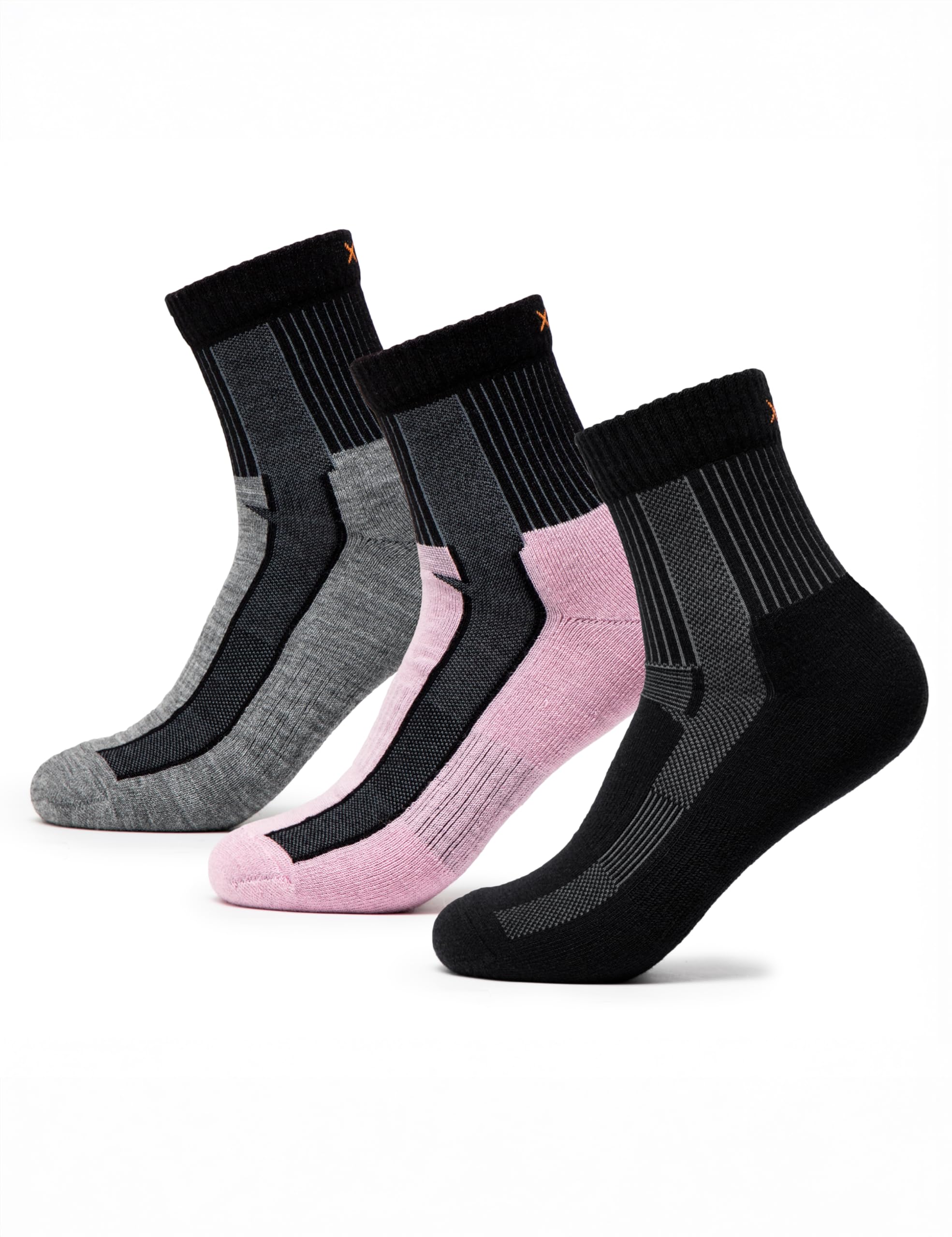 Occulto Damen & Herren Merino Wandersocken 3er Pack (Modell: Makalu)