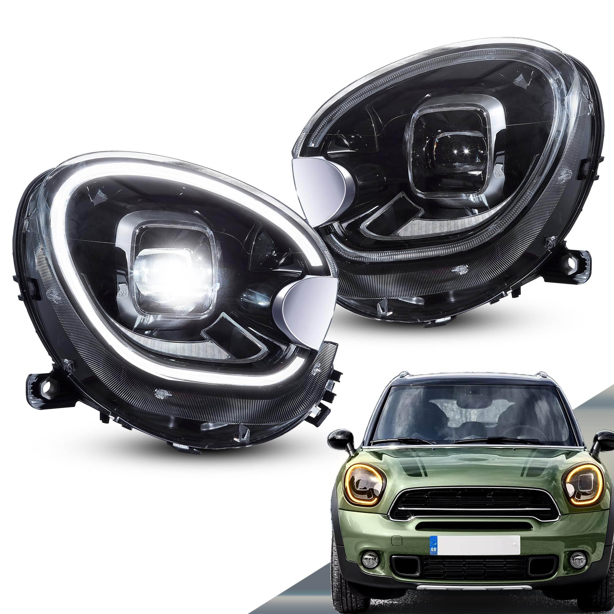 Amazon.com: VLAND Led Headlights Compatible with Mini Cooper