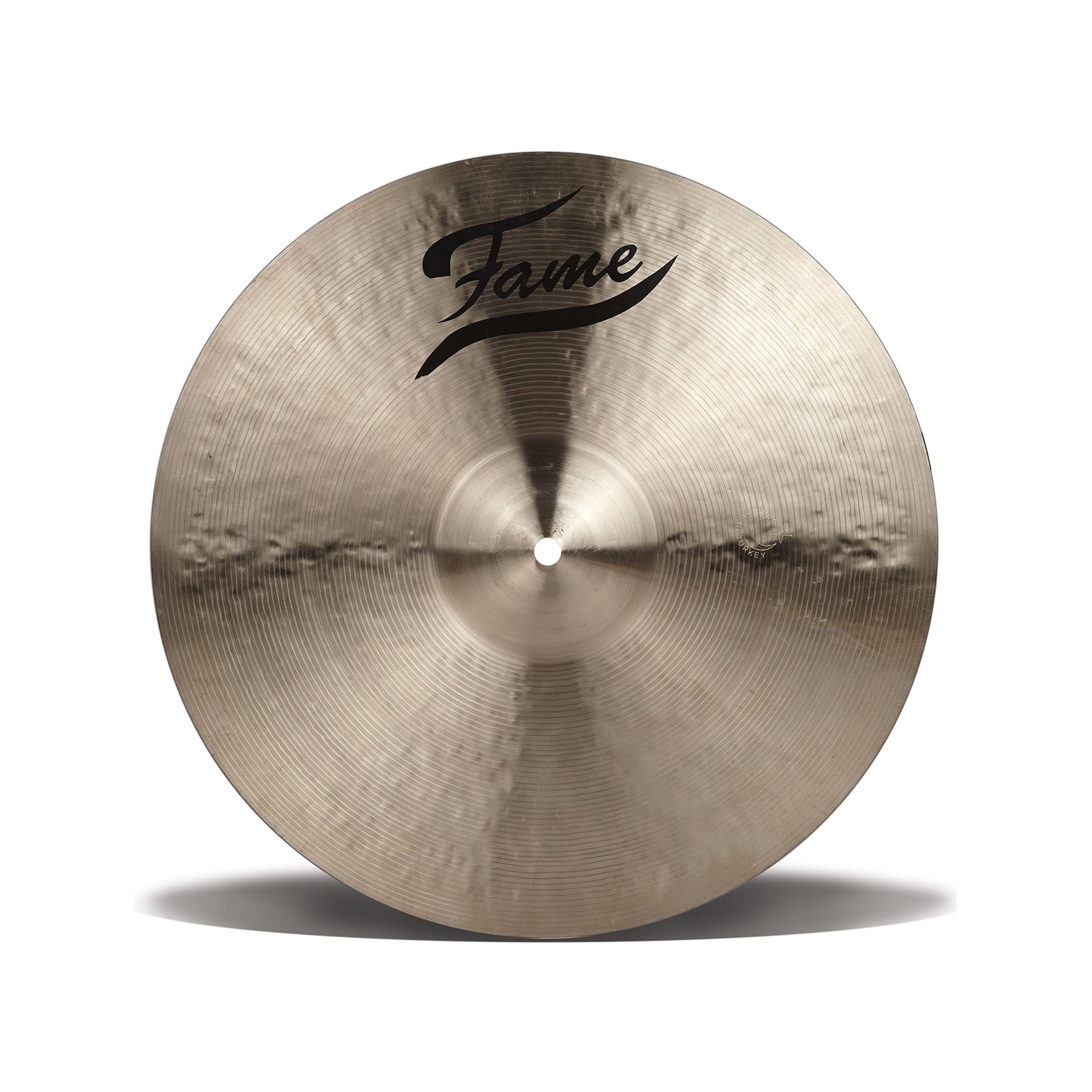 Fame B20 Light Crash Becken-Set, 14, 16, 18 Zoll, Natural Thin, Handgehämmert, B20 Bronze, inklusive Beckentasche, Practice Pad