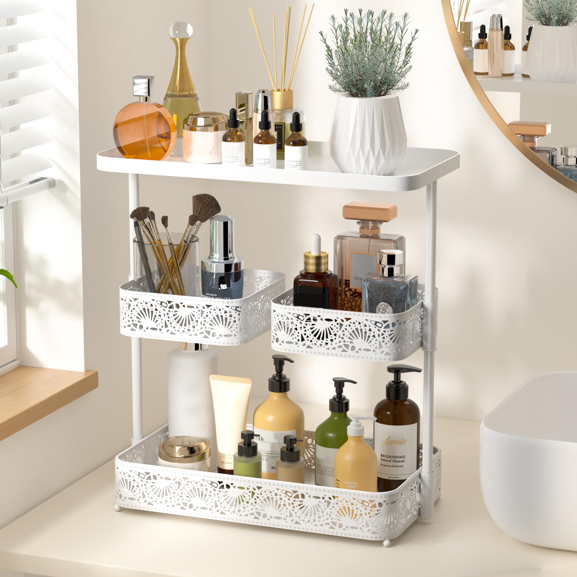 小物入れ HUMAN MADE BATHROOM COUNTERTOP ORGANIZER Amazon.com: Weenson Bathroom Counter Organizer Over Sink Organizer 小物入れ