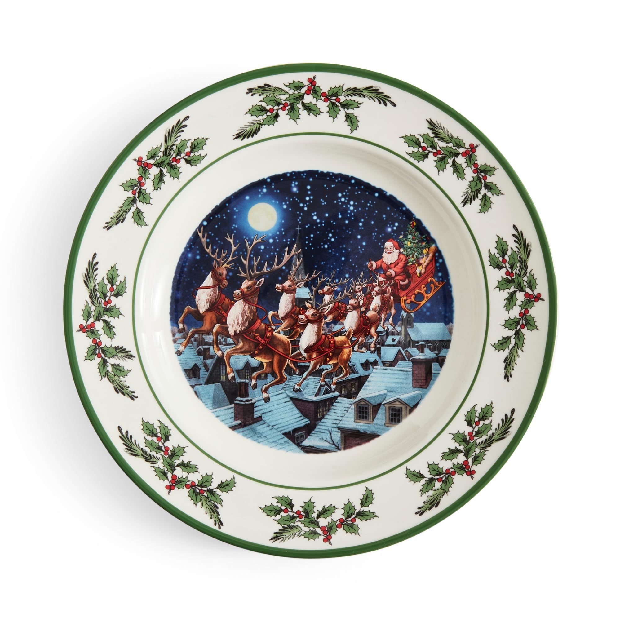 Amazon.com | Spode Tree Annual Collector's Plate, 10 Inch - Santa