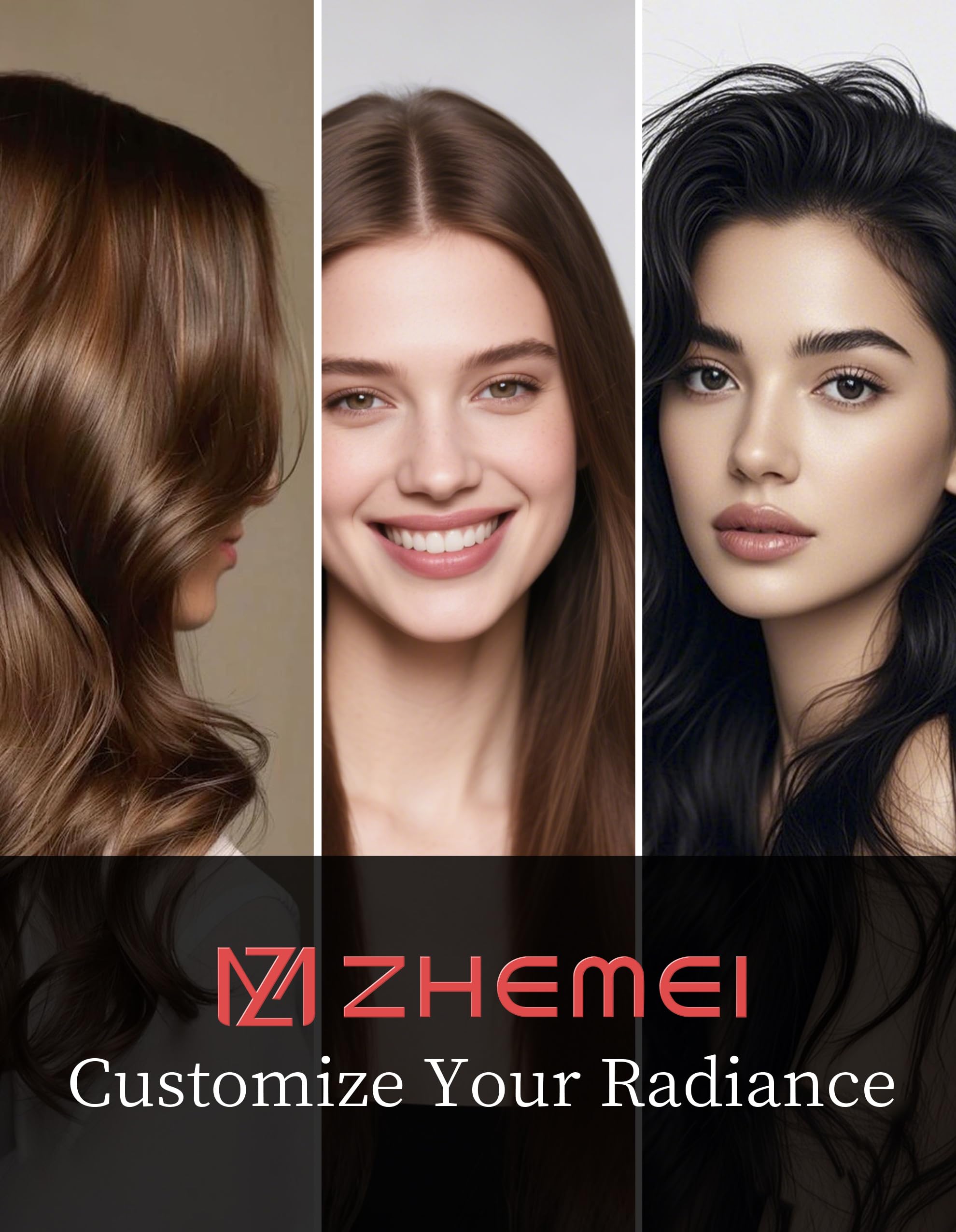 1300W Warmluftbürste, 4-in-1 Föhnbürste mit Antifrizz-Effekt, Keramik-Titan-Zylinder – Salon-Heißluftbürste für alle Haartypen (1Roségold)
