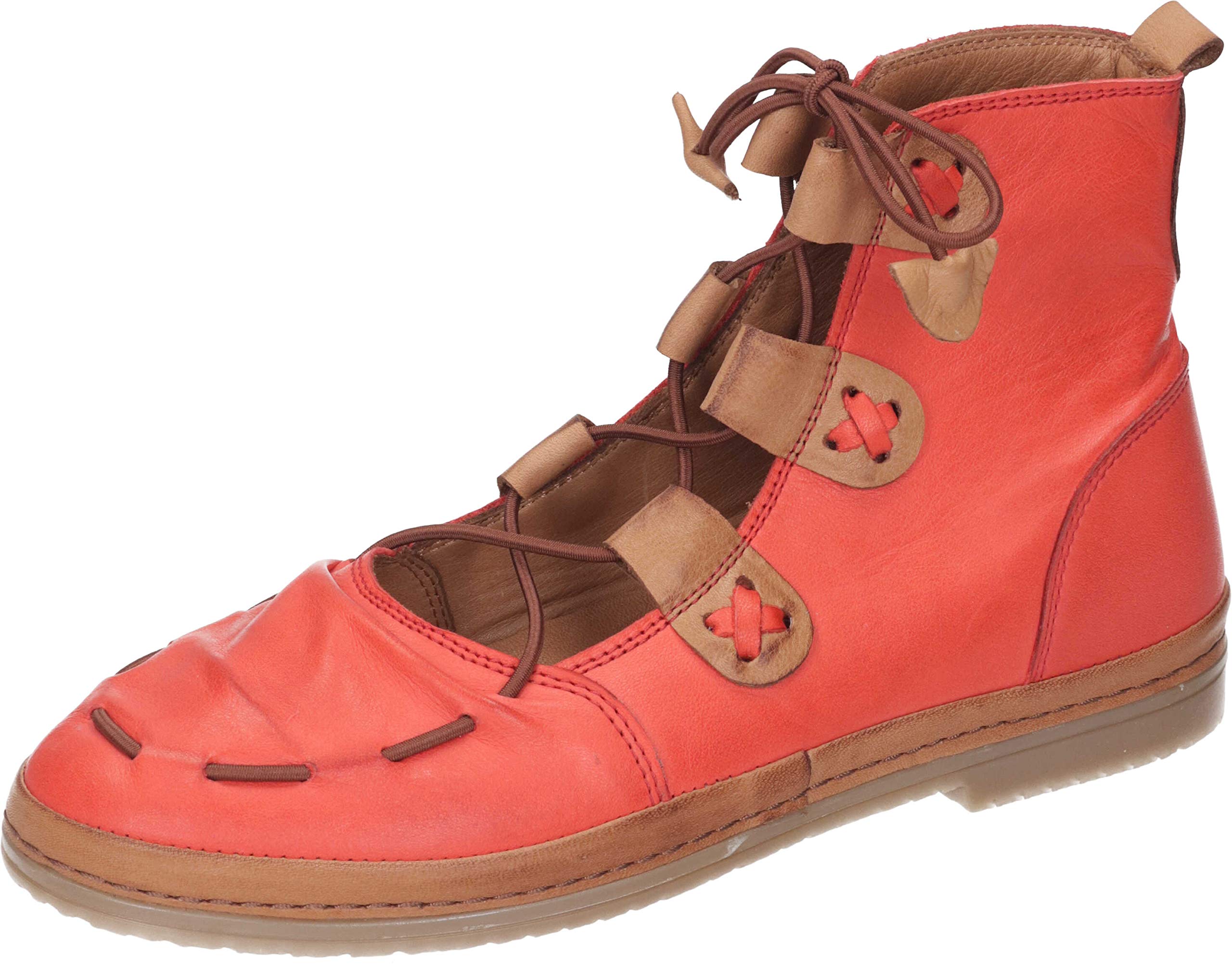 Manitu - Women's Ankle Boots, red, 4 UK