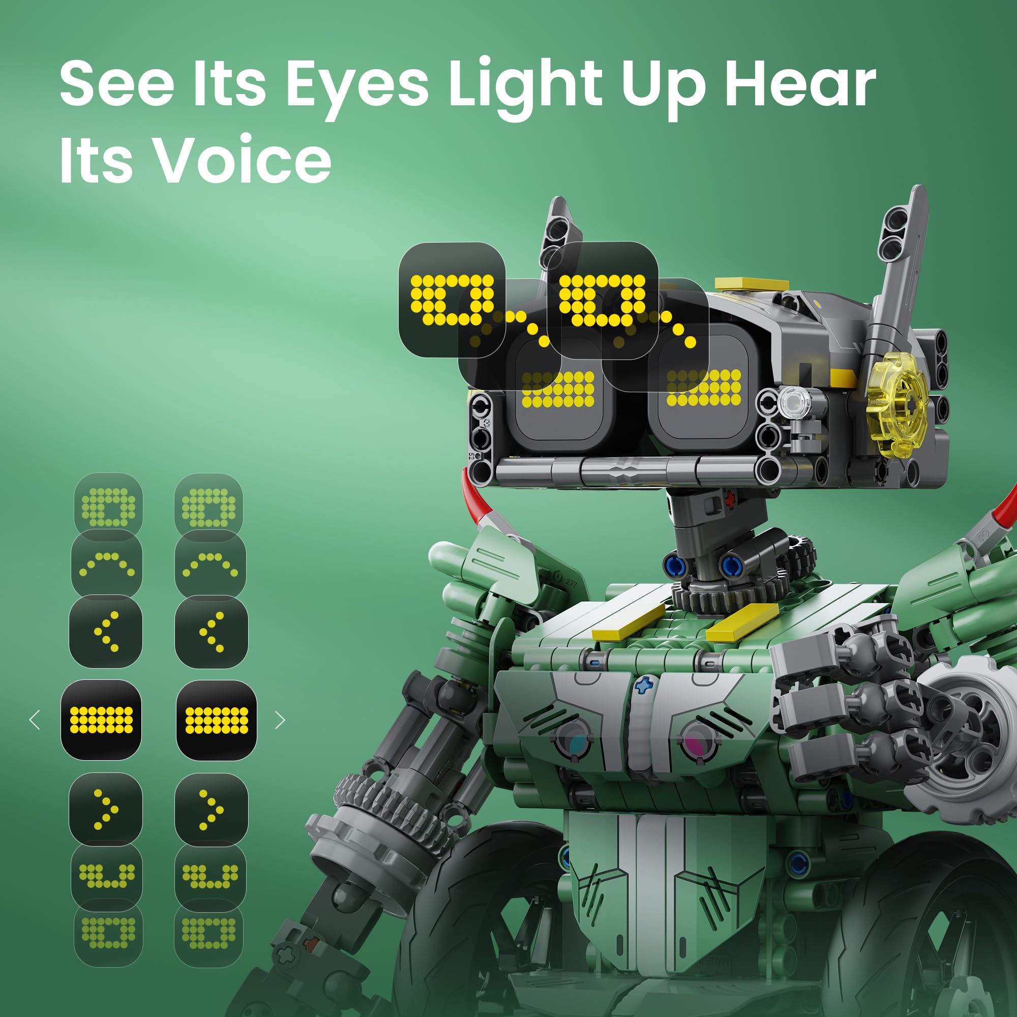 Sillbird Technic Robot pour Enfants, 5-en-1 Ensemble Robotique Programmable avec Application et Télécommande, Robot STEM pour Anniversaire et Noël pour Garçons de 8 à 12 Ans (727 Pièces)