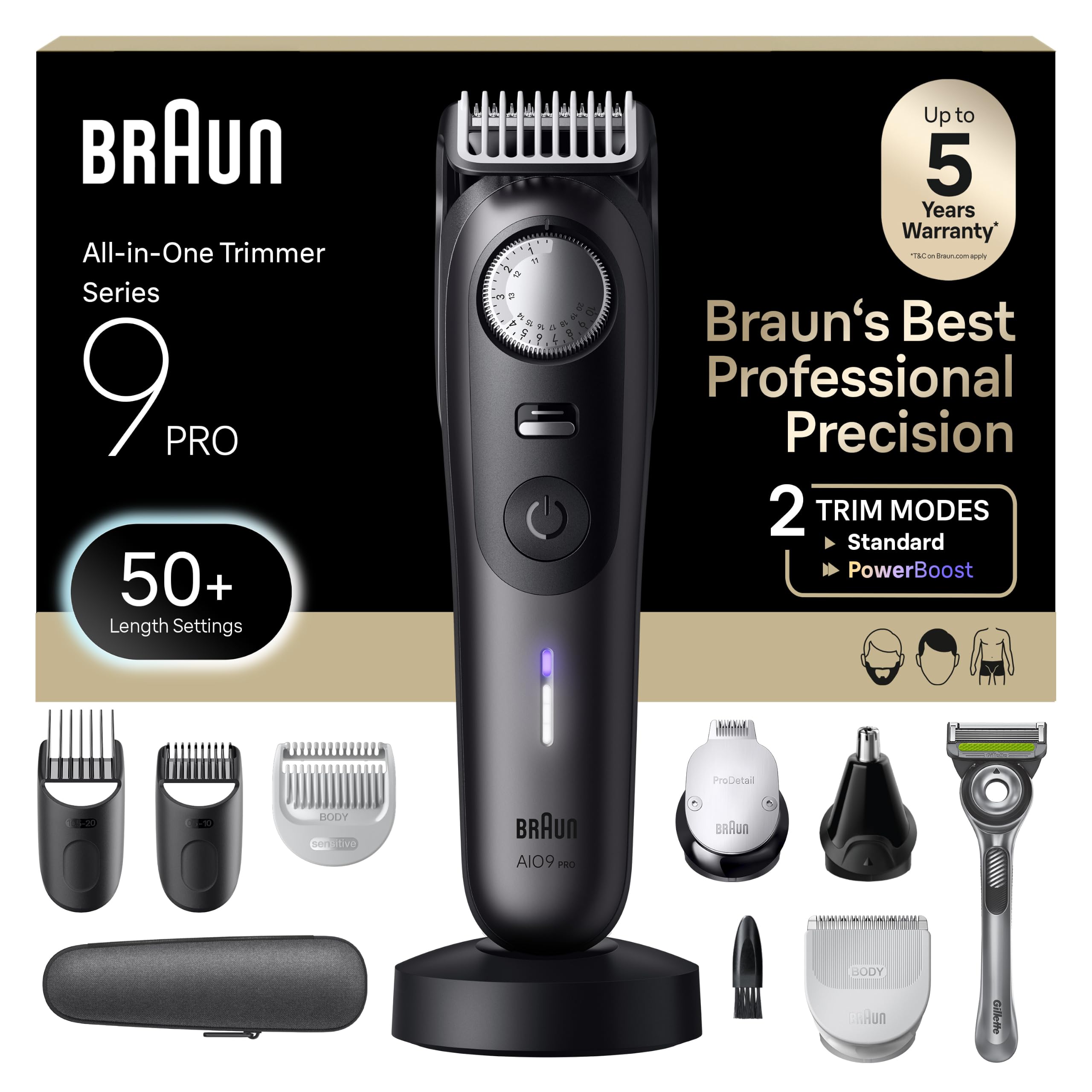 Amazon.com: Braun Series 9 PRO All-in-One Beard & Body Grooming