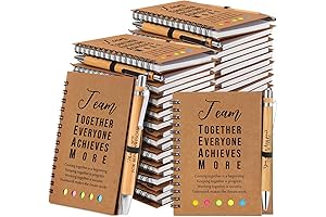 25 Sets Team Appreciation Gifts for Coworkers Appreciation Gifts Bulk (10 Spiral...
