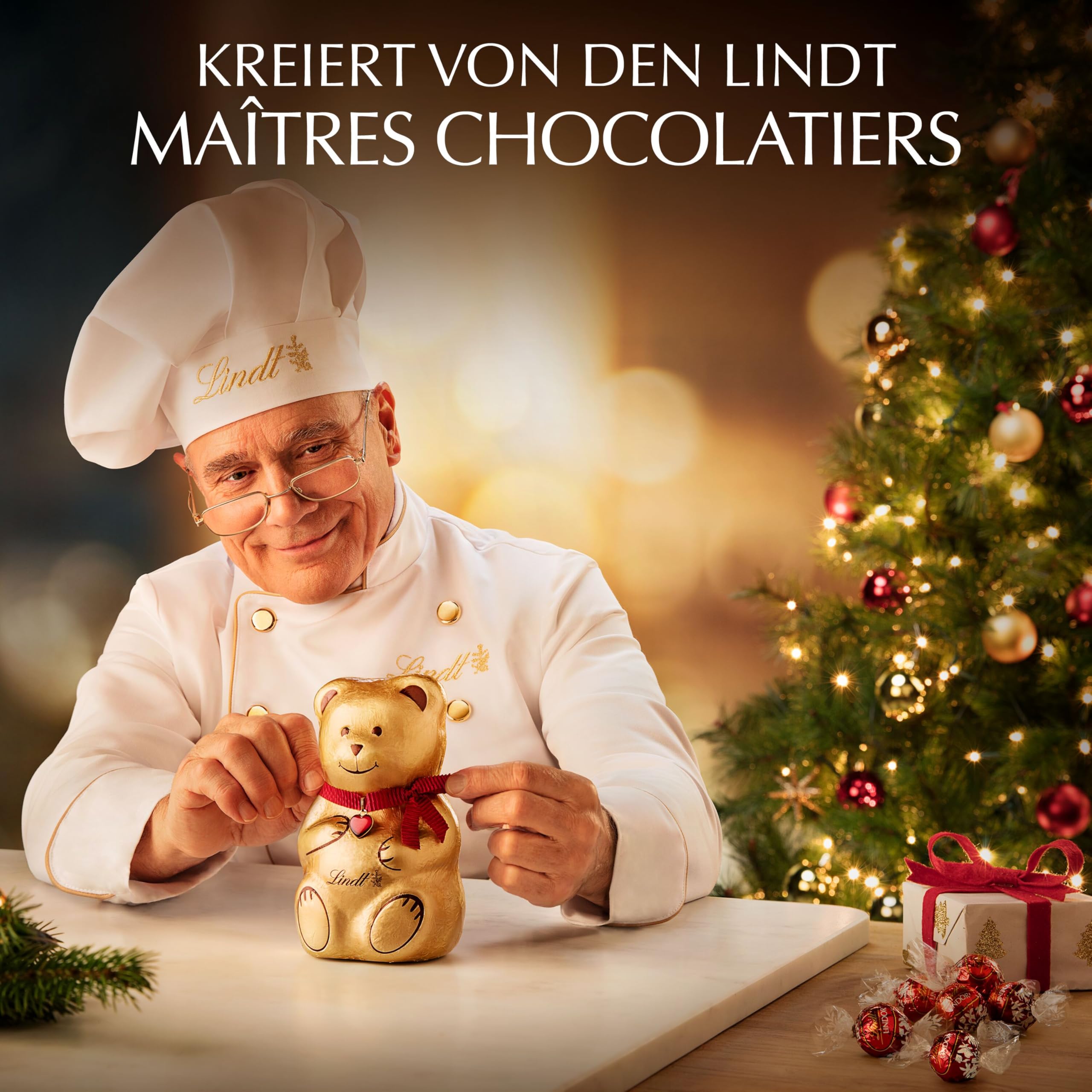 Lindt Calendrier de l'Avent 2024 au chocolat traditionnel 2024, 253 g, 24 chocolats et chocolats différents, cadeau au chocolat pour la période de Noël