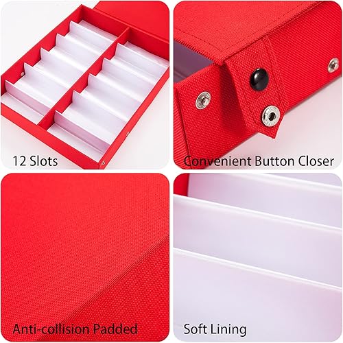 Miniatura 4 de TRIUMPH VISION Organizador de lentes de sol, soporte para lentes de almacenamiento, estuche para lentes múltiples, caja para gafas con tapa