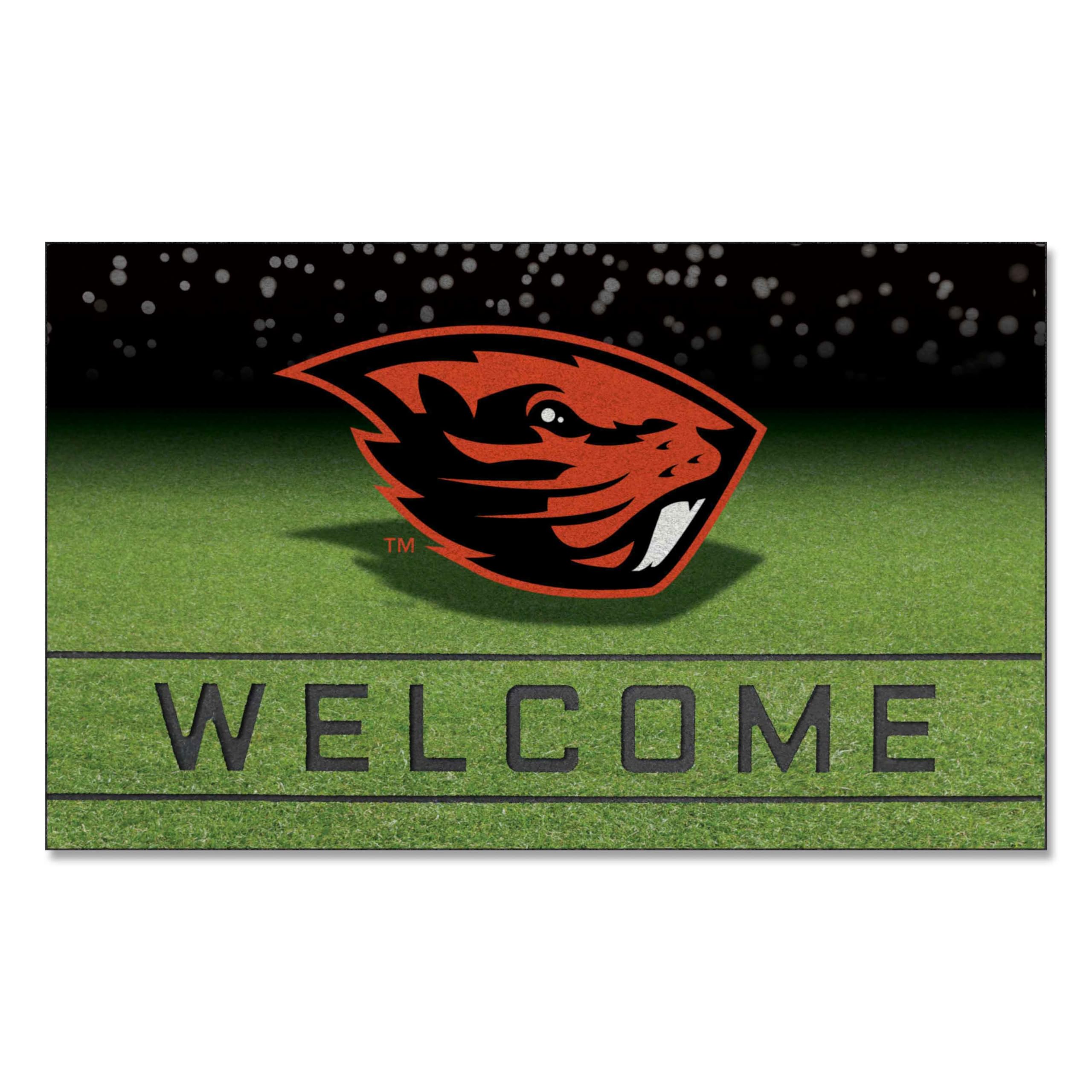 Fanmats 22120 Team Color Crumb Rubber Oregon State University Door Mat, 1 Pack