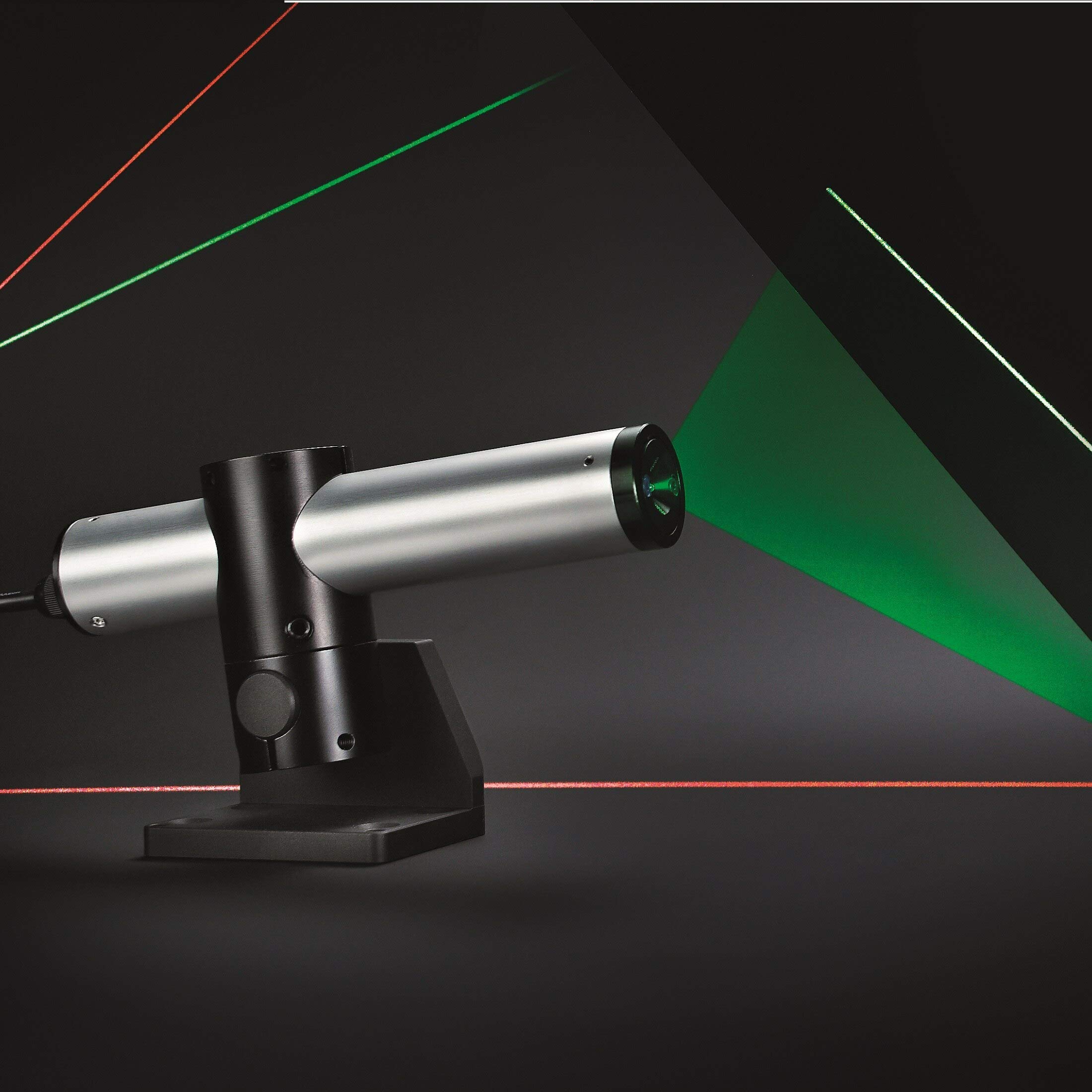 Positioning Laser Line Laser isolated Line Laser Module, green, 90 °, 532nm, 50mW, 24V, class 2M, incl. Mount, for positioning and alignment in wood and stone indust… - 70115628