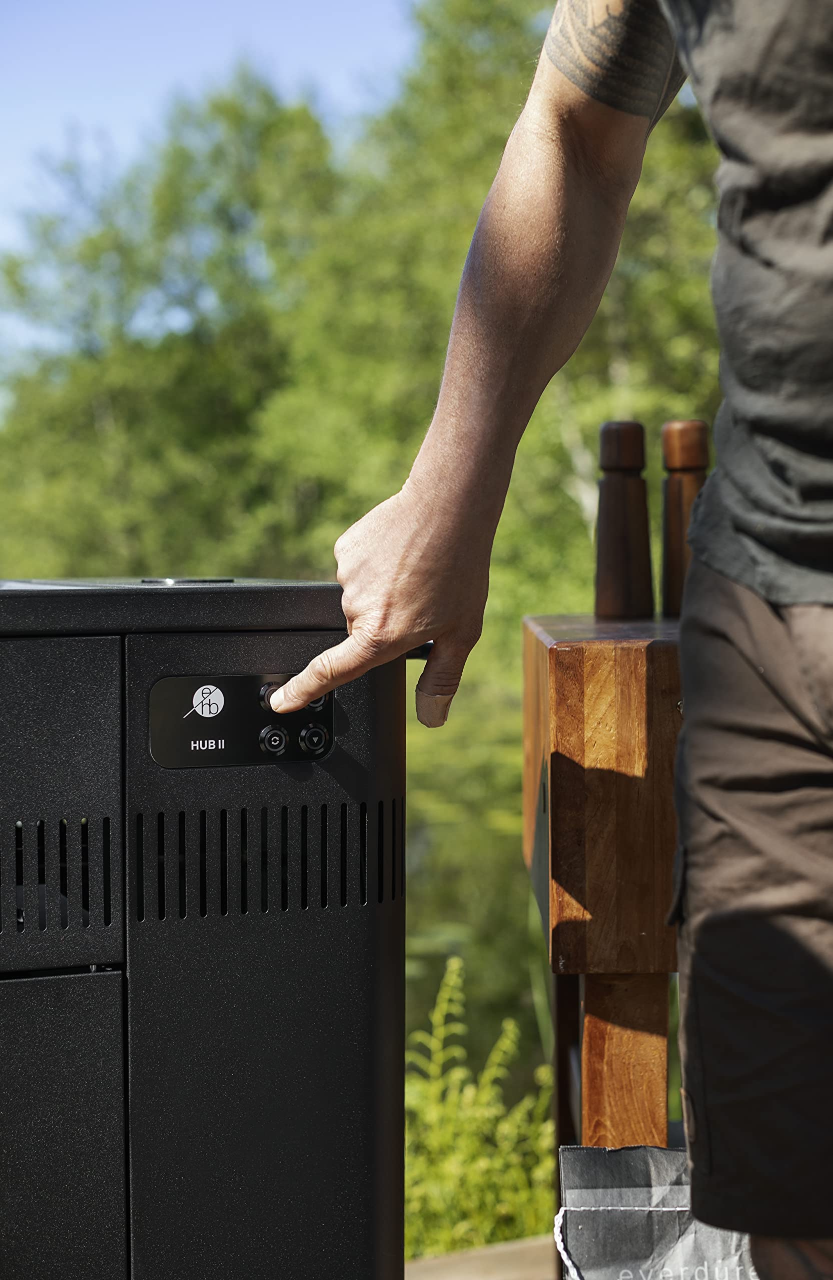 Everdure HUB II 54Inch Charcoal Grill with Patented Builtin