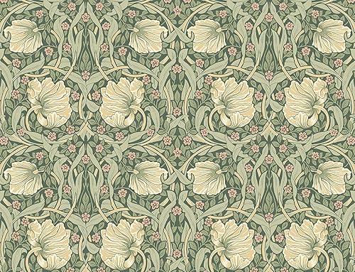 Miniatura 1 de NextWall Papel tapiz floral de pimpinela (Gardenia y salvia)