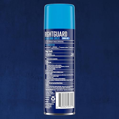 Miniatura 2 de Right Guard Sport Powder Dry Scent - Antitranspirante y desodorante en espray de protección 4 en 1, desodorante en espray para hombres, bloquea el