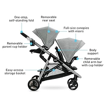 Amazon.com: Graco Ready2Grow LX 2.0 Double Stroller Features