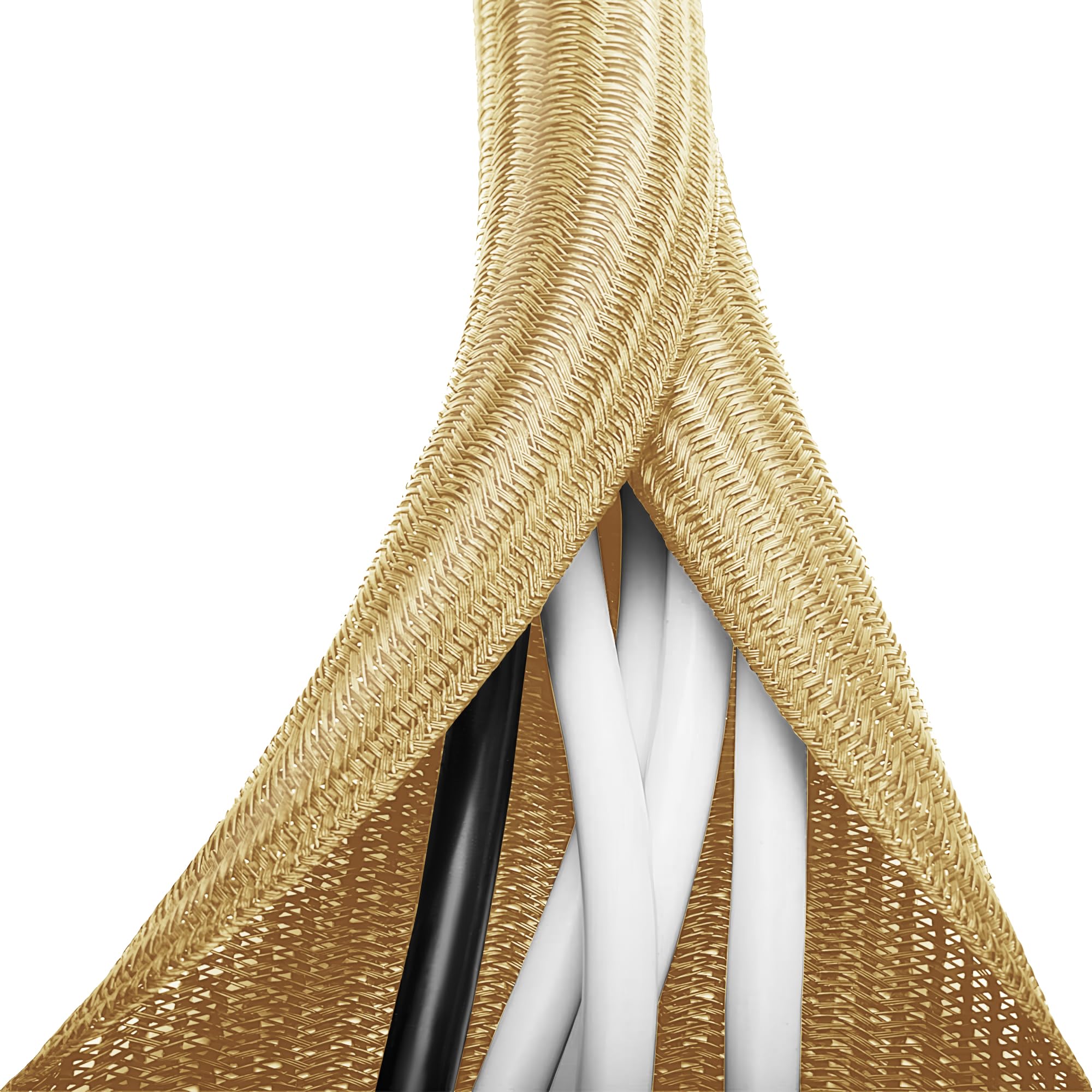Gold Cable Sleeve, 6.6ft, 1/2 inch