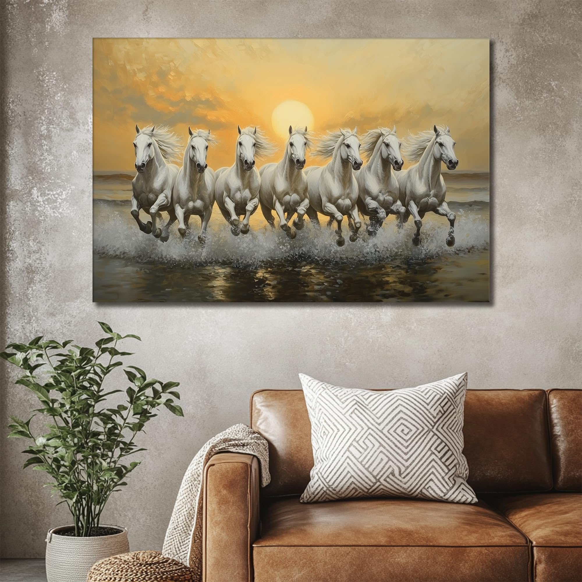 ANRUOXI Horse Pictures Wall Decor