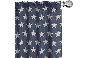 Patriotic Curtains Starry Celebration