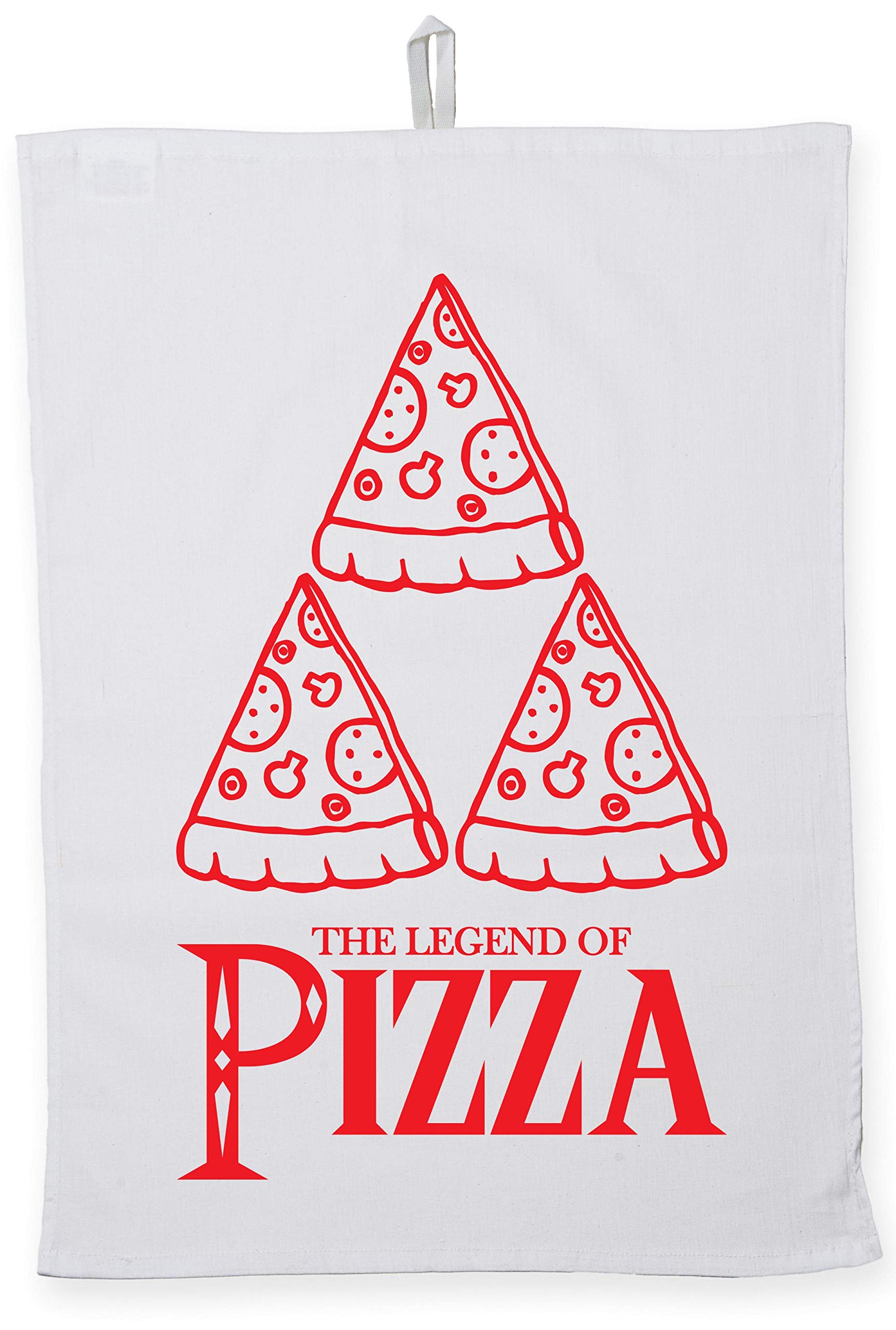 Hippowarehouse The Legend of Pizza Tea Towel Eco Printed Dish Cloth Kitchen accessory 50cmx70cm 100% Cotton