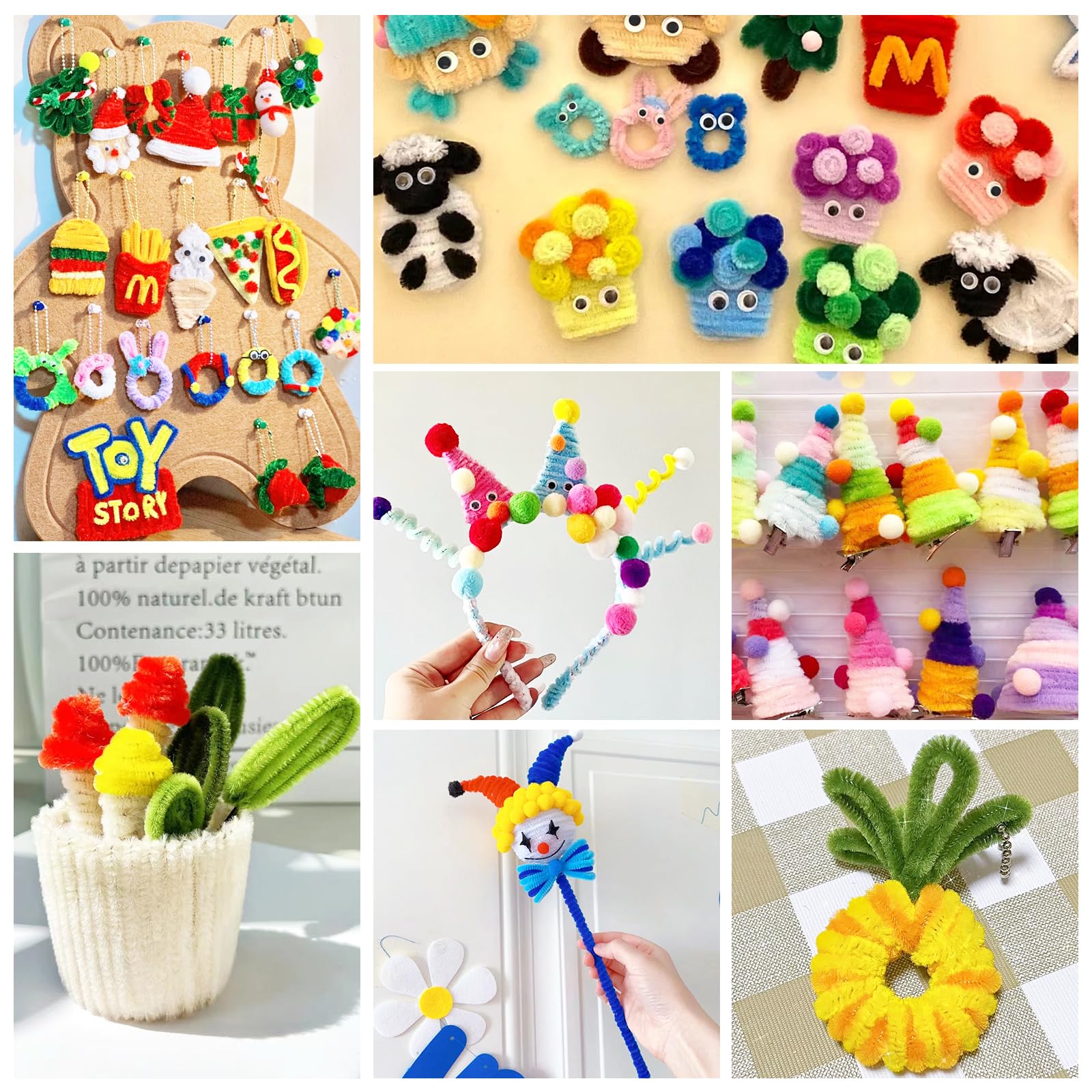 300 Scovolini Colorati Per Lavoretti - Fai Da Te, Decorazioni Natale E Artigianato - Foto 4