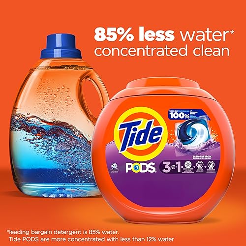 Miniatura 116 de Tide PODS - Cápsulas de detergente líquido para lavandería, compatible con lavadoras de alta eficiencia, 42 unidades, limpieza potente 3 en 1 en un