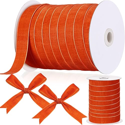 Miniatura 338 de Chuangdi 3/8 pulgadas, 60 yardas, cinta de terciopelo azul verde azulado de Navidad, cintas anchas de terciopelo vintage para adornos de árbol