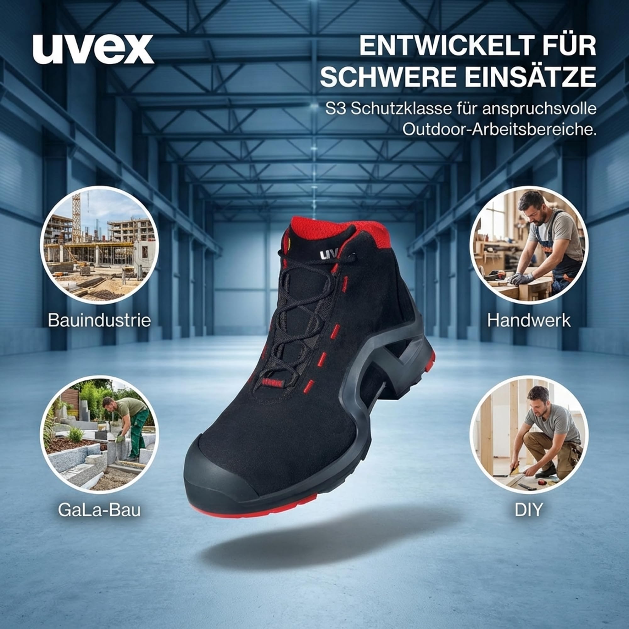 Uvex Mężczyźni Uvex 1 X-tended Support S3 SrcButy robocze