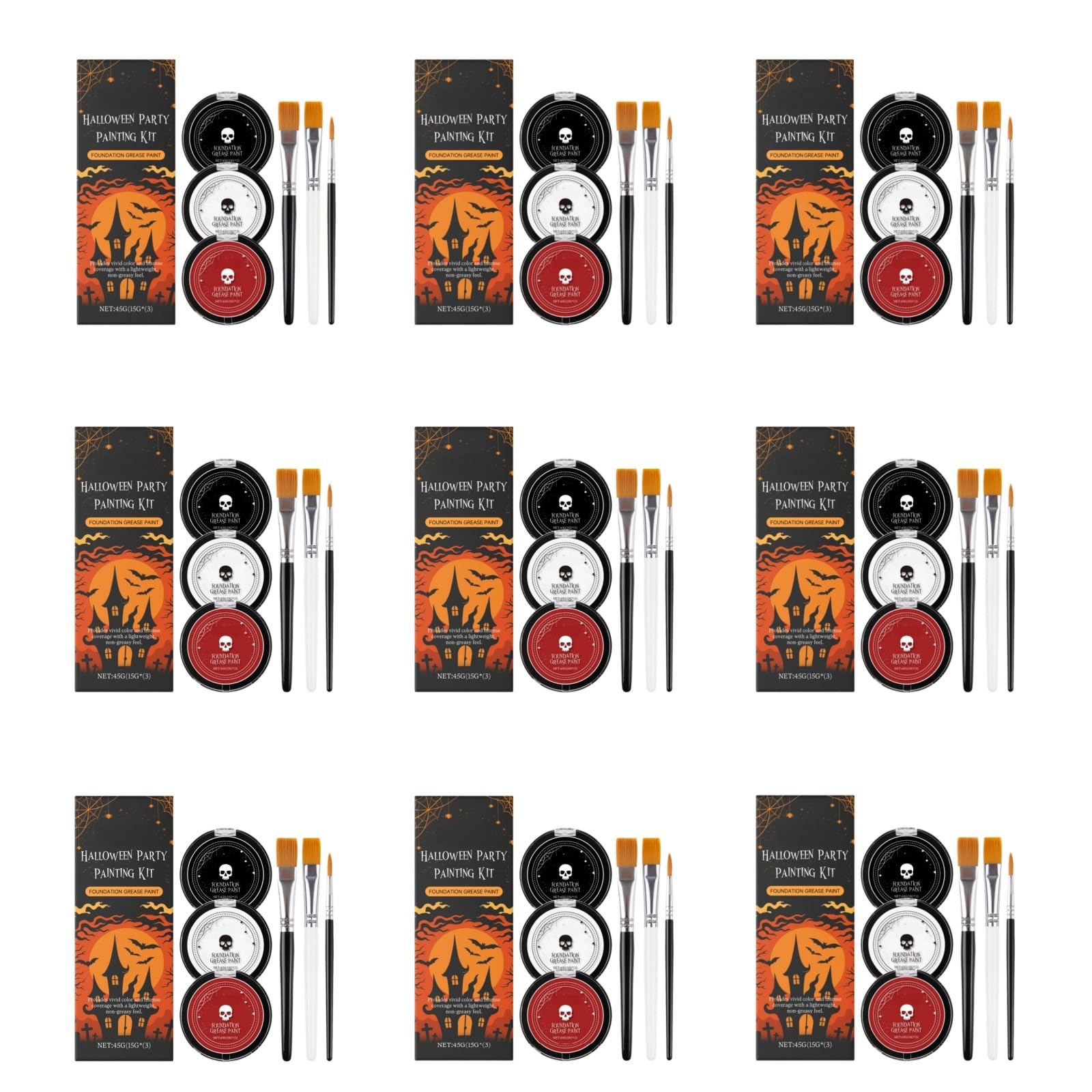 Kit trucco per viso e corpo-Kit trucco di Halloween