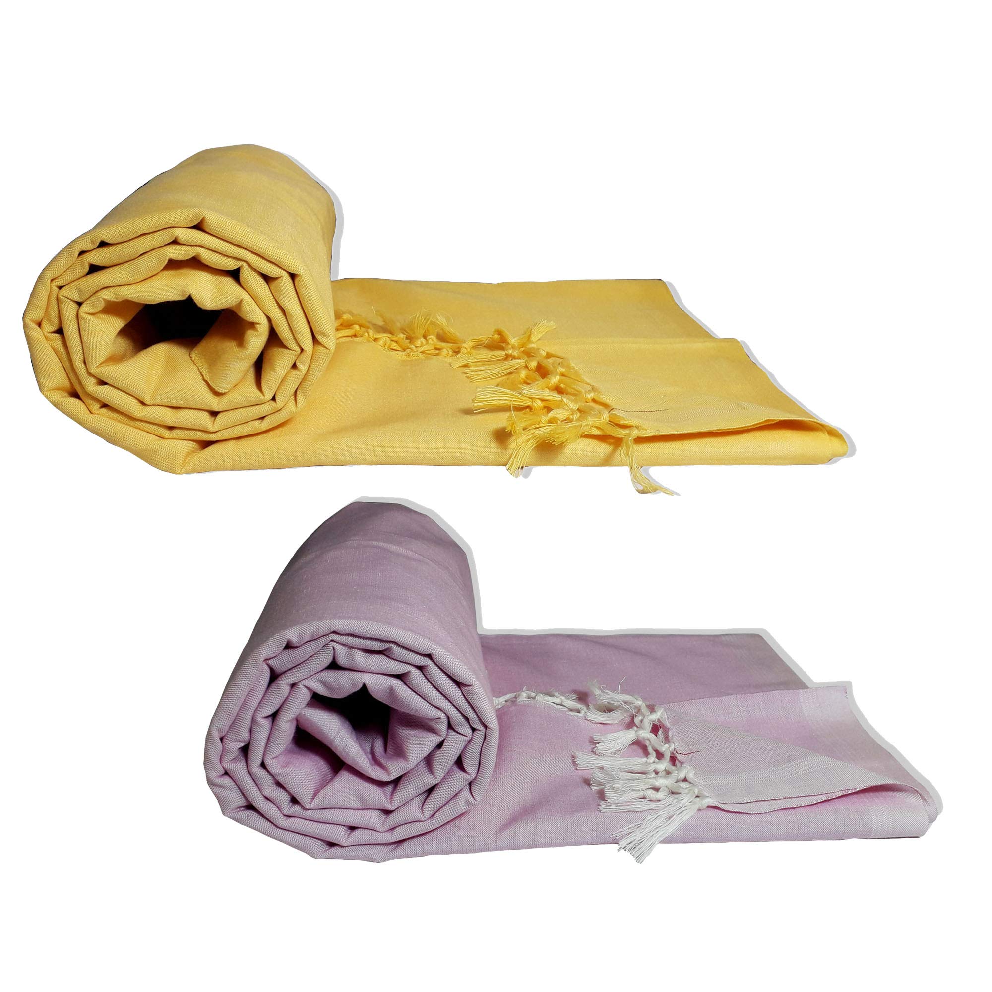 Riyashree Organic Cotton Silky Soft Bhagalpuri Dull chadar lite Blanket & Duvet (52 * 94 in) Combo Pack of 2 Dull 09 11-image-34