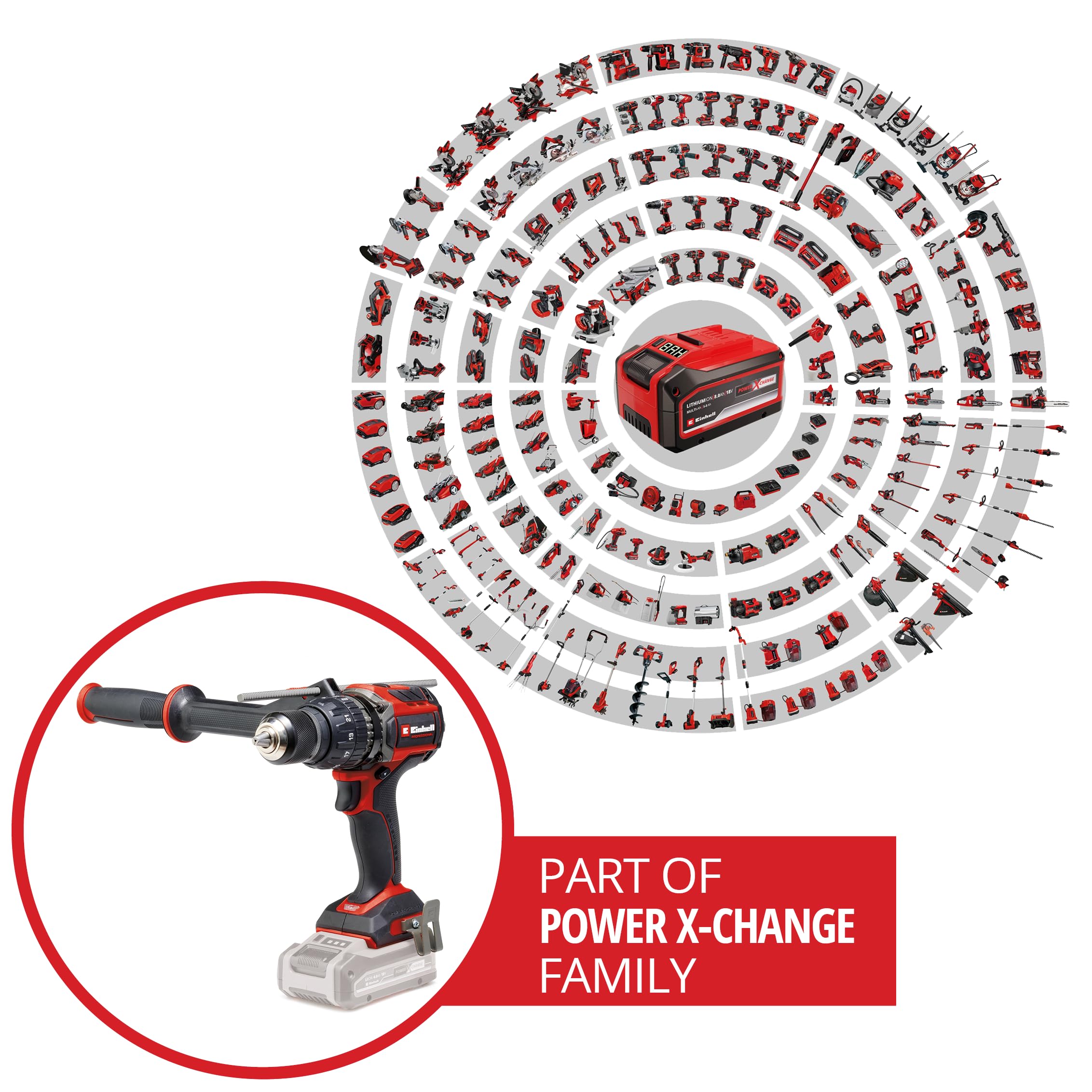 Einhell Professional Perceuse Visseuse à percussion sans fil TP-CD 18/120 Li-i BL - Solo Power X-Change (18V, moteur Brushless, 120 Nm, Mandrin 13mm) Livré sans batterie ni chargeur