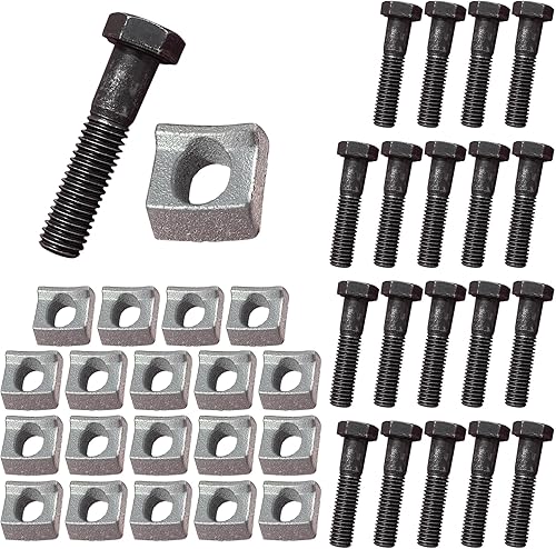 A.A Paquete de 20 Abrazadera de llanta de rueda y perno para remolque de construcción Lowboy (20)