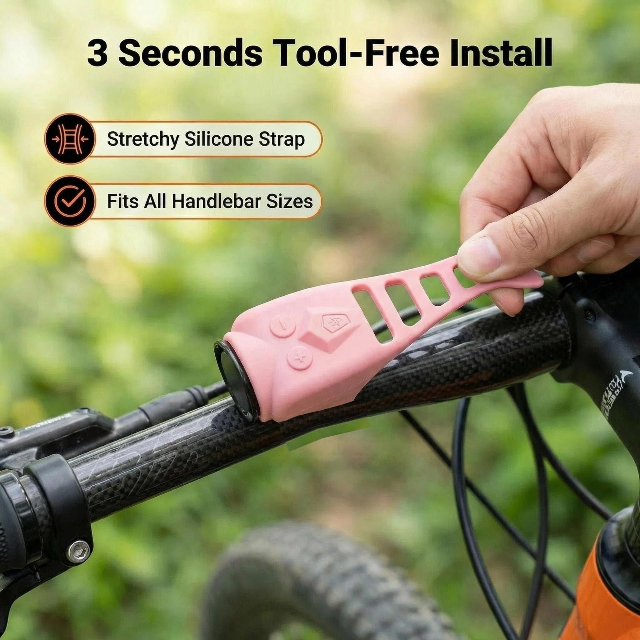Clacson elettrico per bici da 120 dB, accessori di facile installazione per mountain bike, scooter, e-bike, go kart