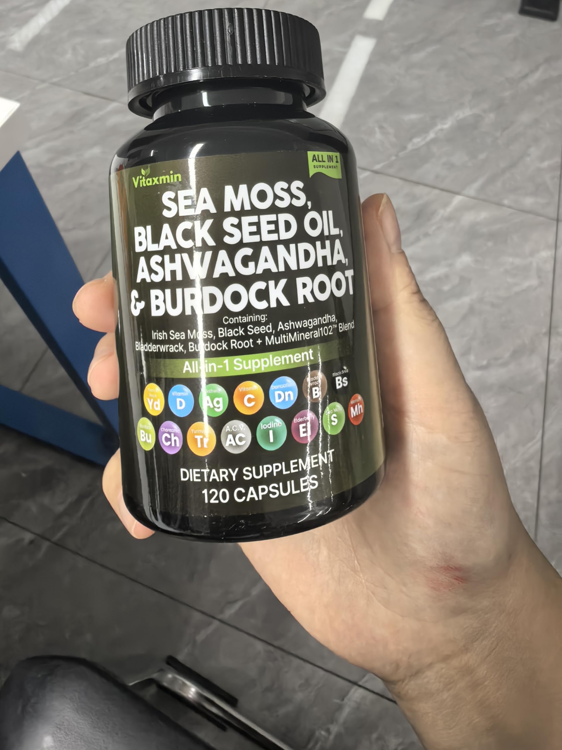 Sea Moss Herbal Blend Capsules with Black Seed Oil & Ashwagandha — Amazon image 10