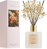Vista 35 de Cocorina Juego de Difusor de Varillas, Difusor de Varillas de Flores Cachemira Vainilla, Difusor Aromático con Varillas Aceite Esencial de Fragancia