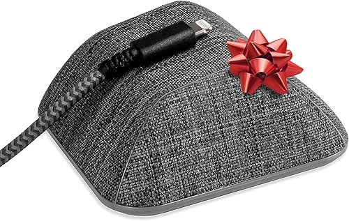 Smartish - Organizador de cables magnéticos - Organizador de cables con base magnética para su mesita de noche (seda) - No. 2 lápices gris