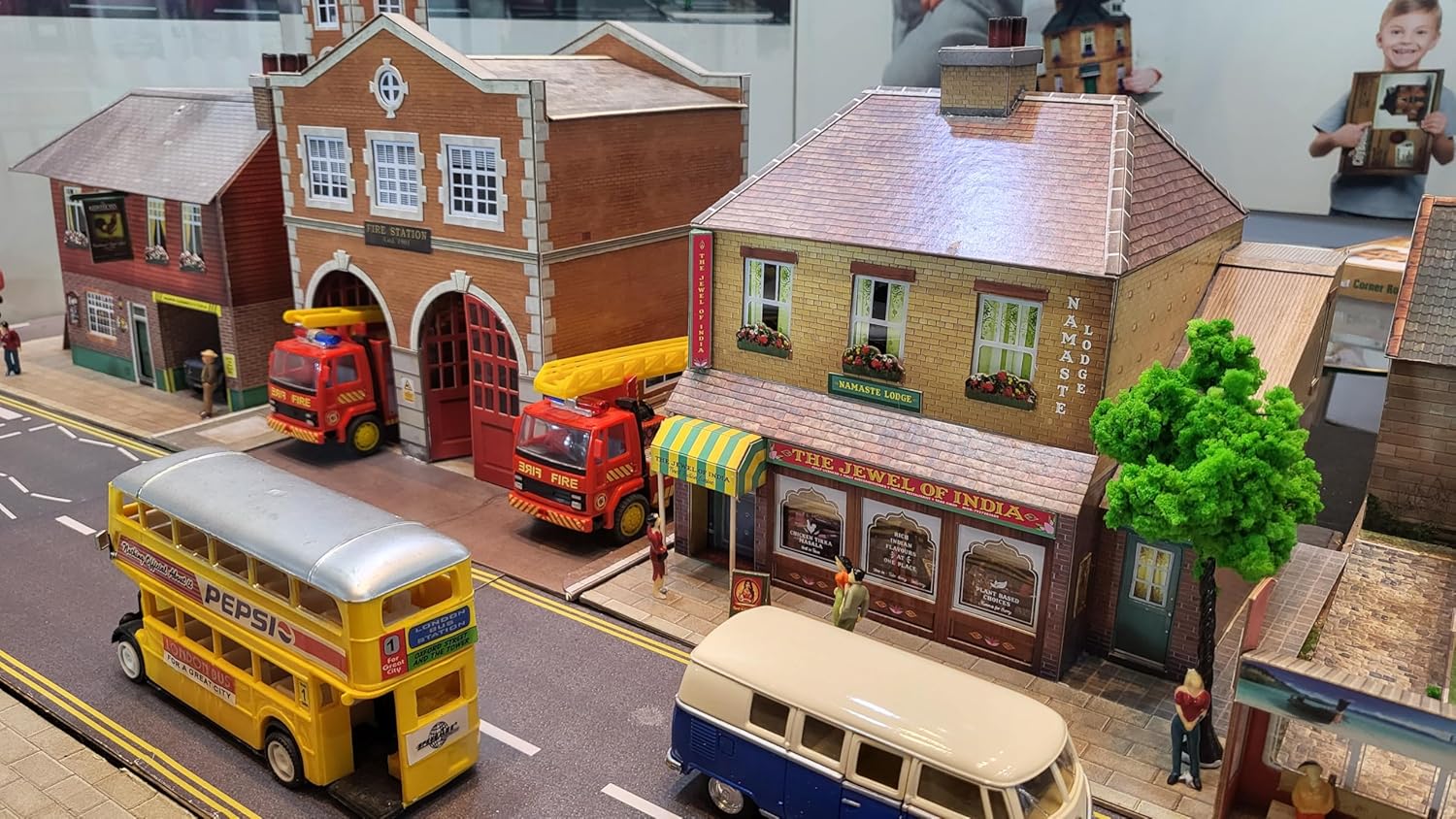 The CityBuilder Indian Restaurant Cardboard Model Making Kit - O Scale Model Railroad Building