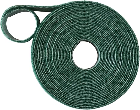 Cinta ONE-WRAP de VELCRO, se cierra juntando dorso con dorso, un lado hace de gancho y el otro de bucle, de 2 cm de ancho, verde, Verde, 5 m