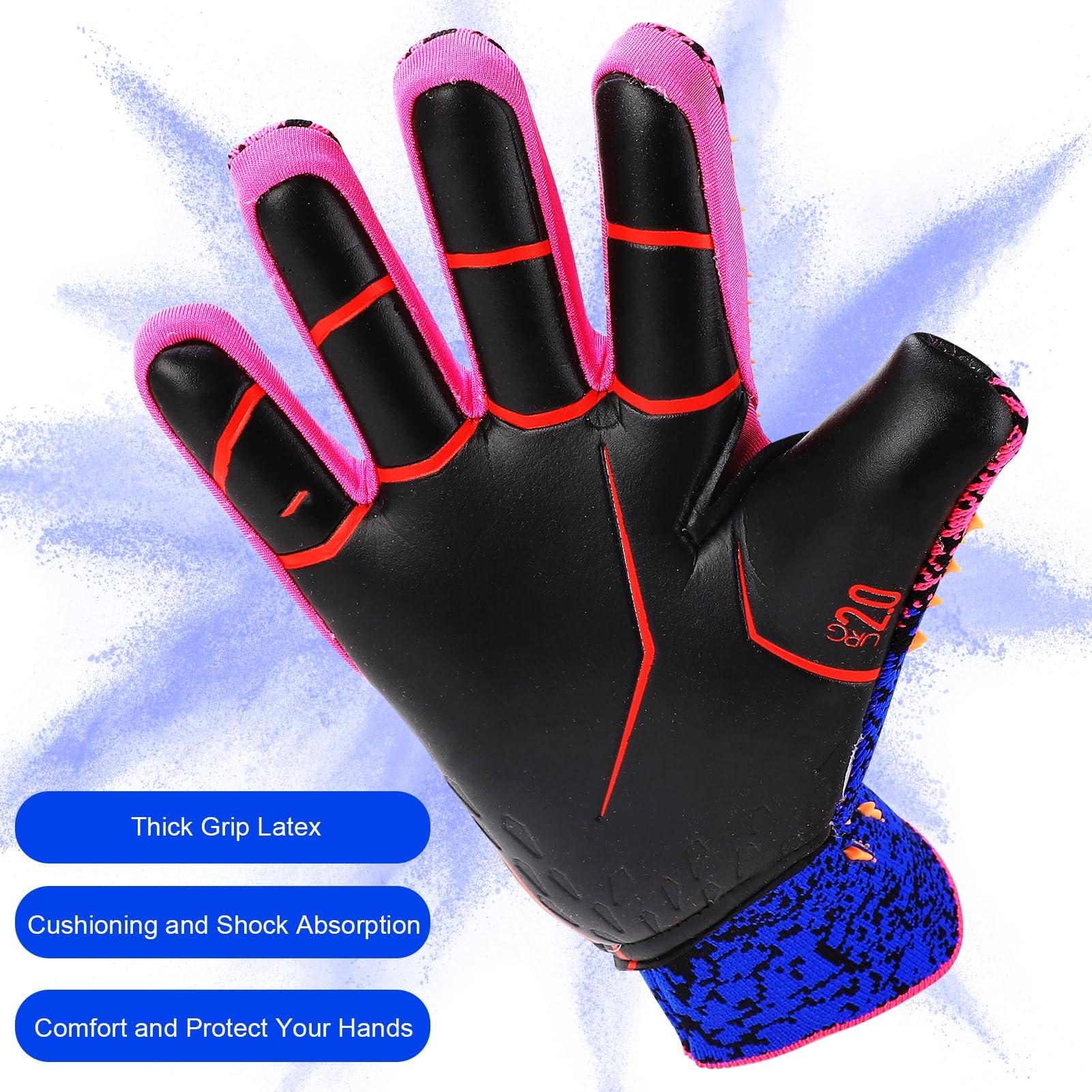 Amazon | Keenso サッカーゴールキーパーグローブ ストラップレス