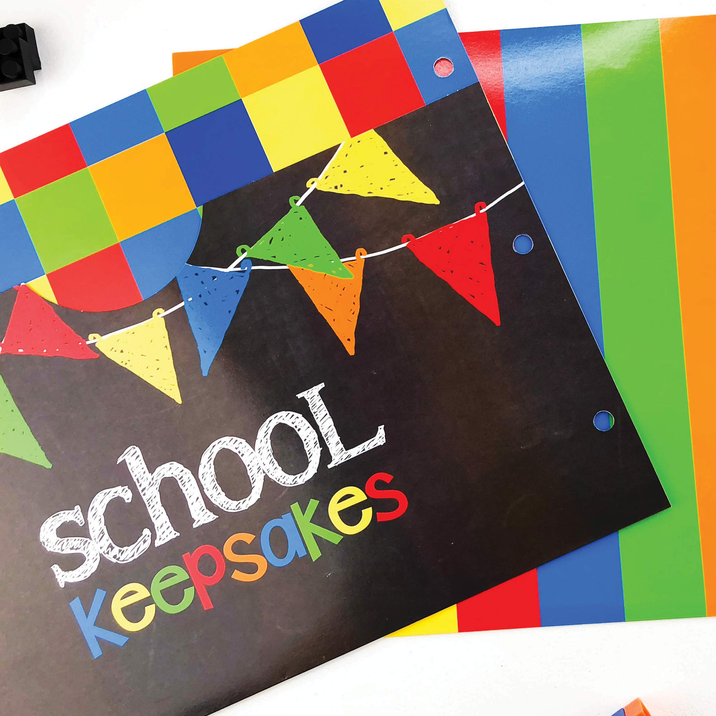 Libro de recortes de memoria escolar (3 juegos) con bolsillos adicionales y kits de páginas de fotos para guardar recuerdos de clase