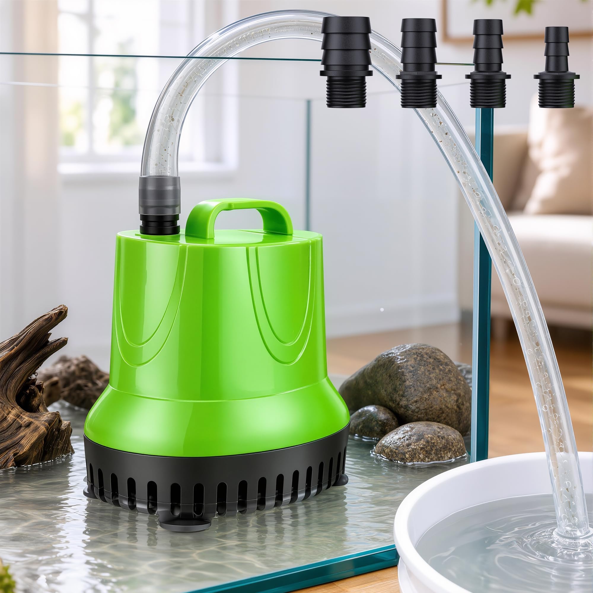 FREESEA Aquarium pump for water change: 660 GPH Drain 40 gal Fast in 5 Min