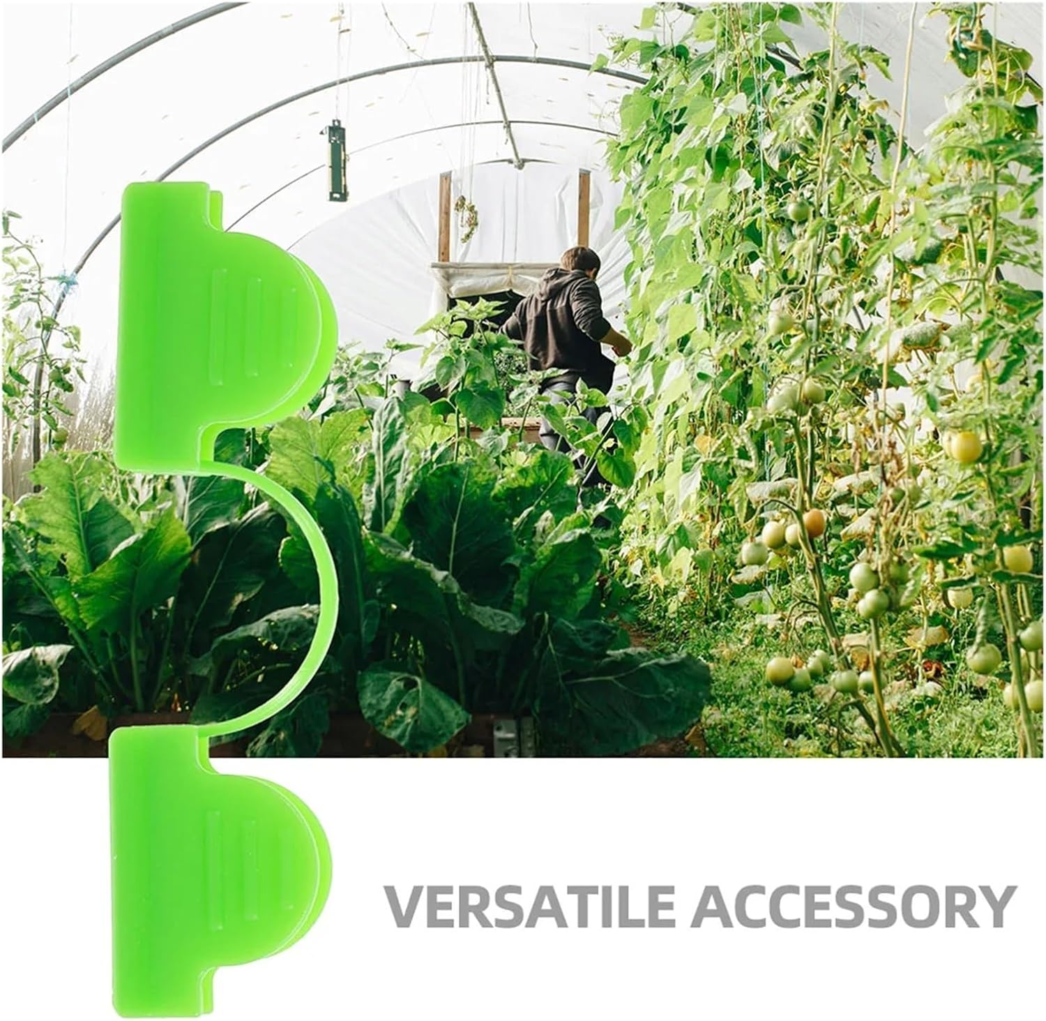 Greenhouse Clamps Garden Hoops 40 Pcs Windproof Film Clips, Suitable For Greenhouses And Other Agricultural Structures For Fixing Plant Cover