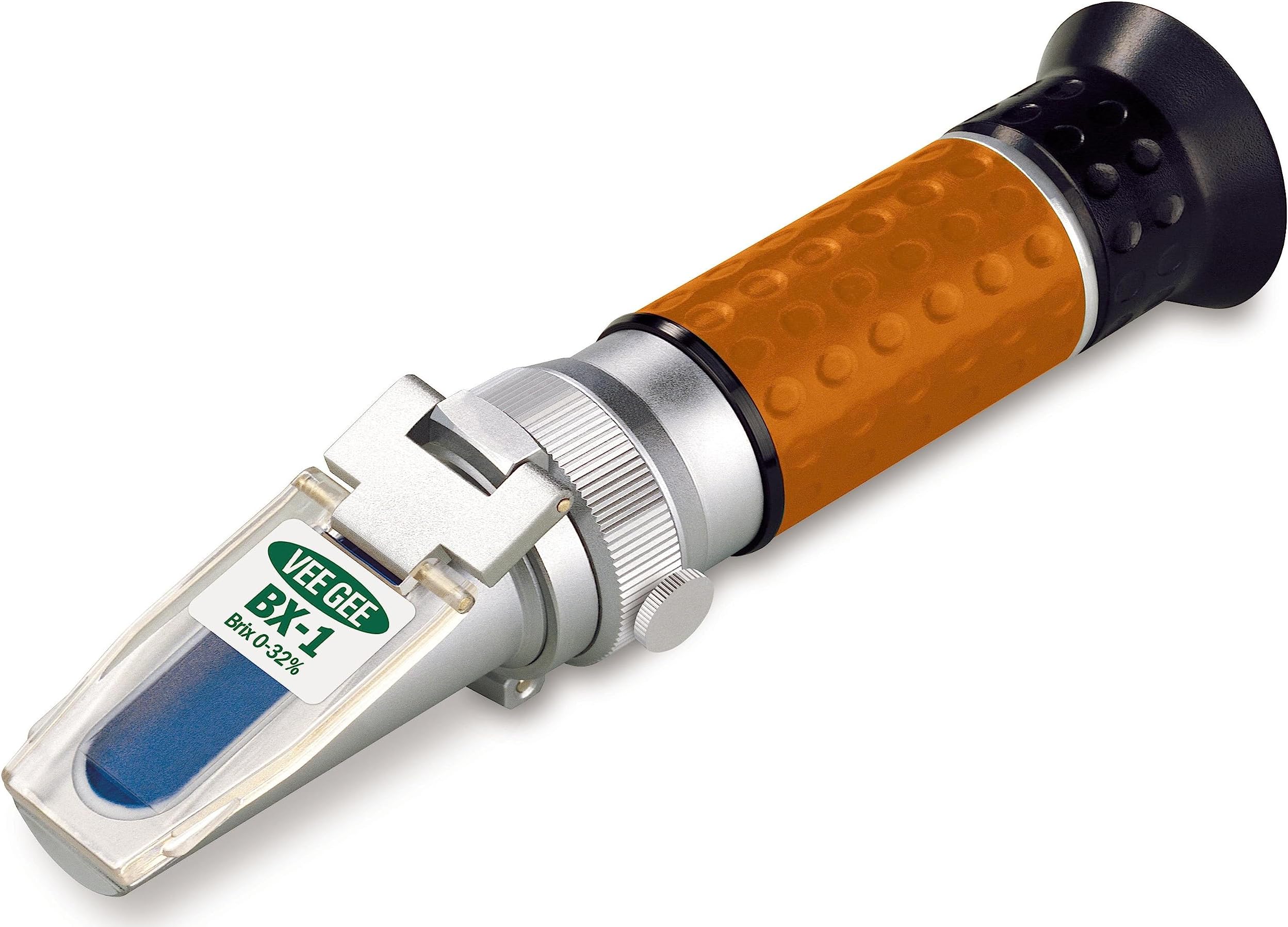 Vee Gee Scientific BX-1 Handheld Brix Refractometer, Industrial-Grade, 0-32% Brix Range, 0.2% Resolution, ±0.2% Accuracy, 1-Year Warranty