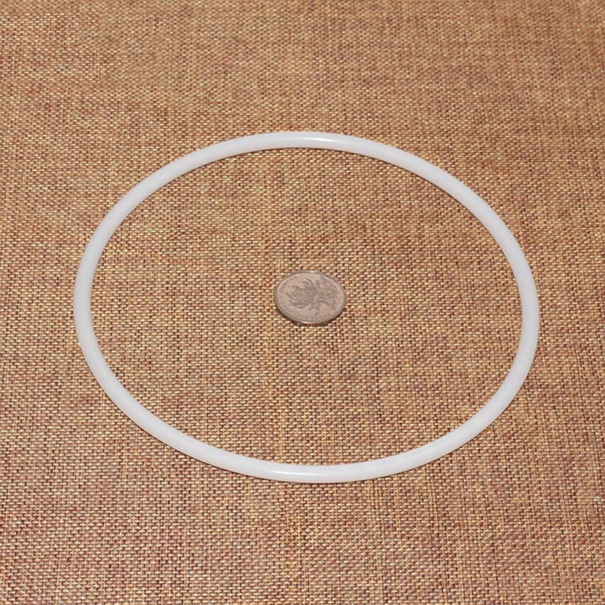 10 Cerceaux Ronds en Plastique Blanc de 30 Cm pour Attrape-rêves Soi-même, pour Projets de Tricot et Mandalas, Lot de 10 Pièces pour Garçon et Filles et Filles