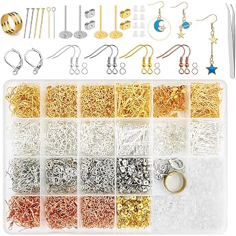 Mispudin 3730 Piece Earrings Make Your Own Set Jewellery Making Kit