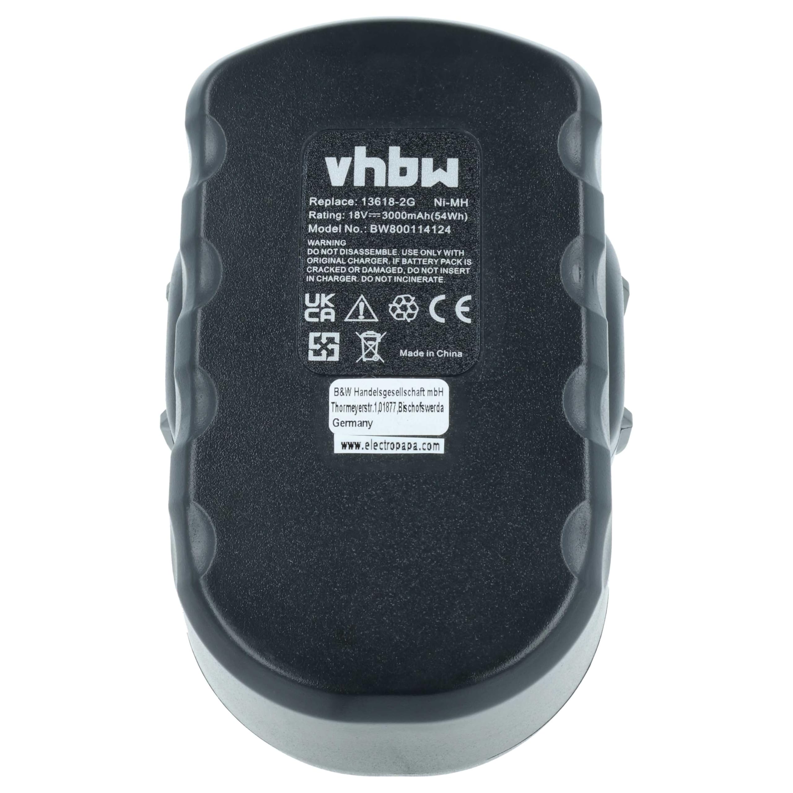 vhbw Batterie Compatible avec Bosch GSR 18 V