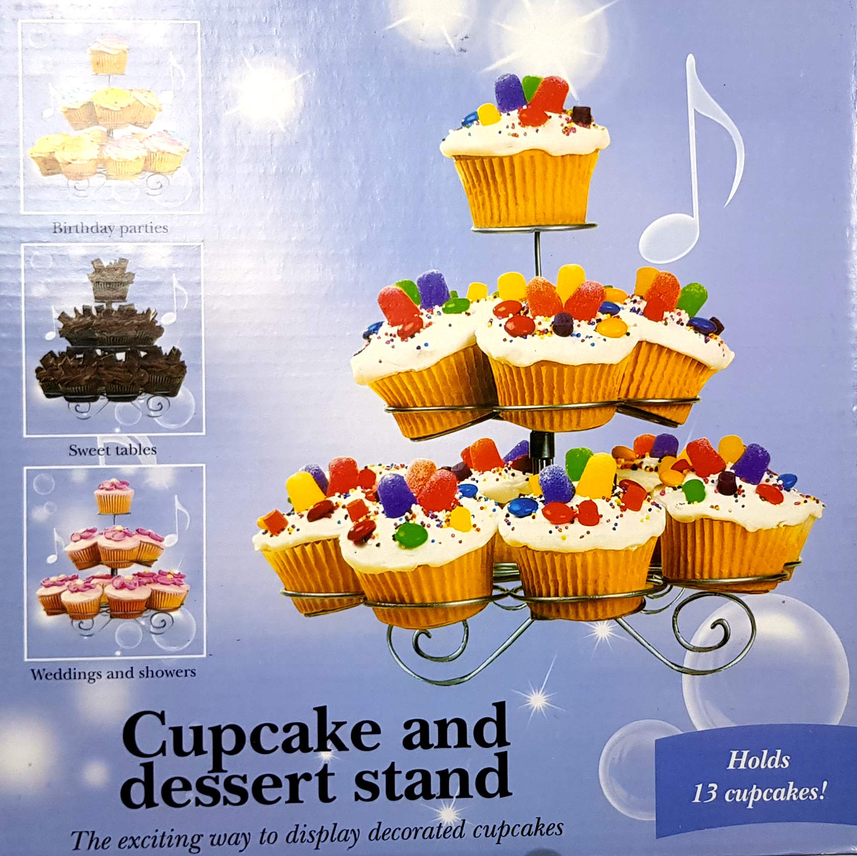 3 TIER CAKE STAND CUPCAKE BIRTHDAY PARTY/WEDDING PARTY TOWER STAND