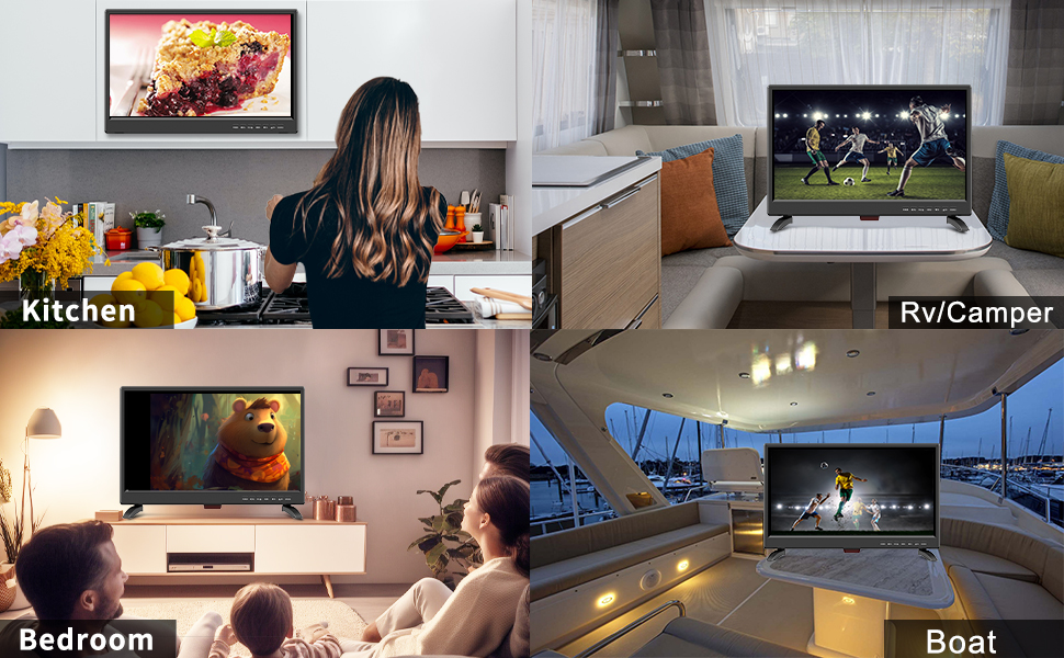 Amazon.com: Feihe 19 Inch Flat Screen TV Built in Digital ATSC