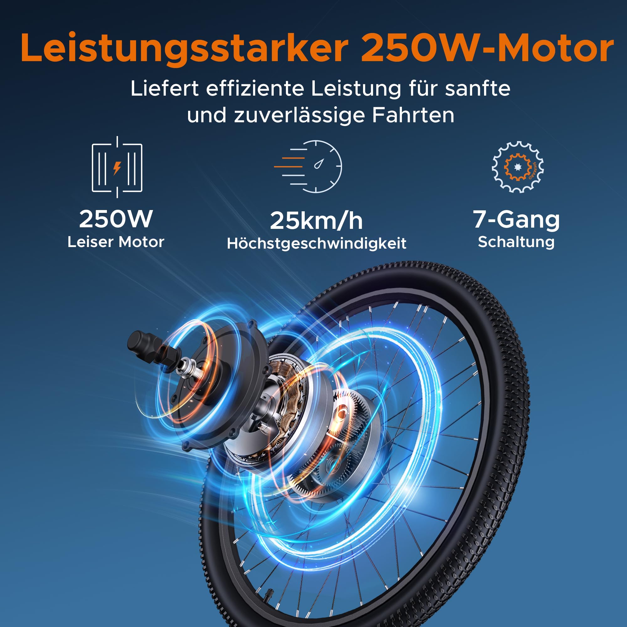 MileTrail1 26" Elektrofahrrad Für Erwachsene mit Drehmomentsensor und Hydraulischen Bremsen, 100KM Reichweite, 36V 13AH Herausnehmbare Batterie, Speed 25KM/H, Mountain E-Bike (Mit Monitor, Blau)