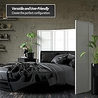 Vista 3 de Red Lantern DC60-WHT-3P - Divisor de habitación, 3 paneles, color blanco